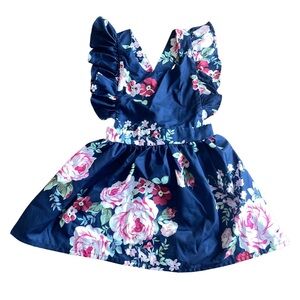 Open back baby ruffle dress